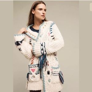 ⚡️sale New Anthropologie Handknit cardigan S-M